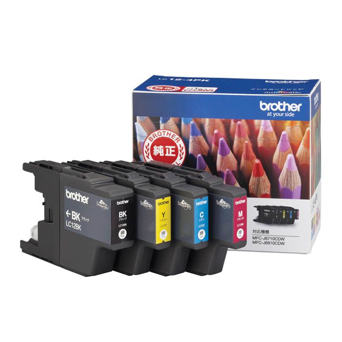 ブラザー純正インク LC12-4PKの通販｜純正インクカートリッジ