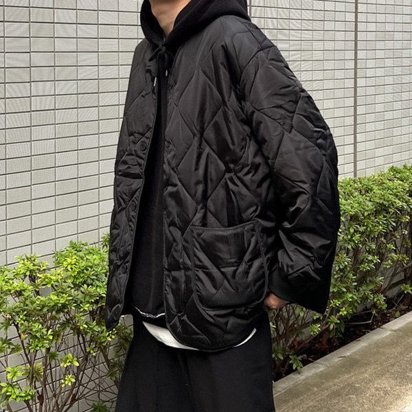 ベーシックオーバーサイズキルティングジャケット | ファッション通販