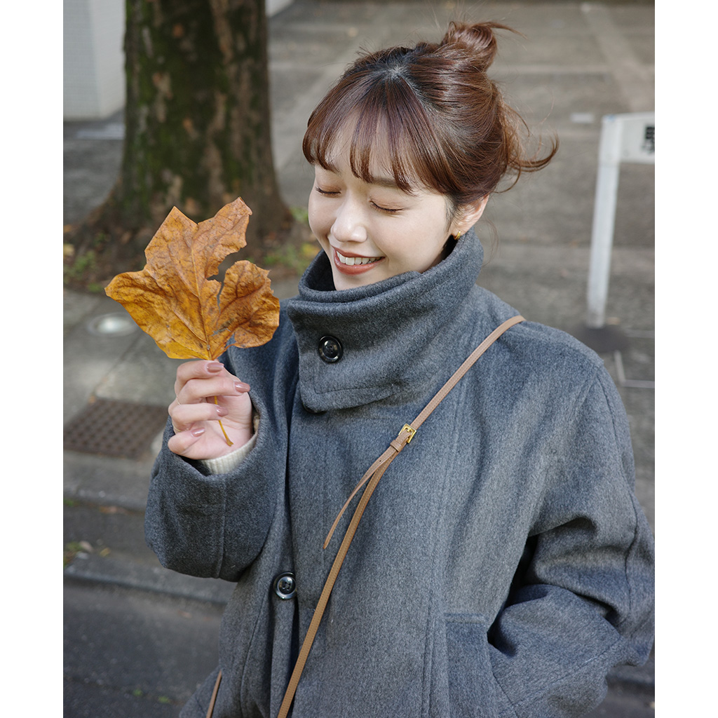 11/19オープン] ハイネックハーフコート | ファッション通販サイト NUGU