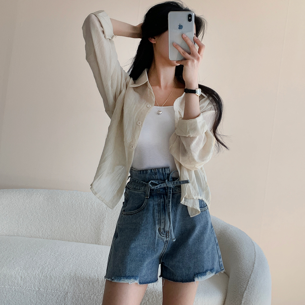 シースルーフィット長袖シャツ | ファッション通販サイト NUGU