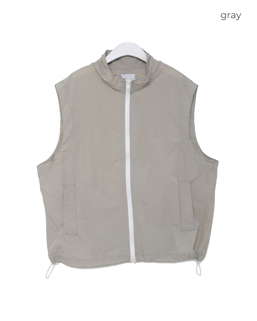 ナイロンジップアップベスト | ファッション通販サイト NUGU