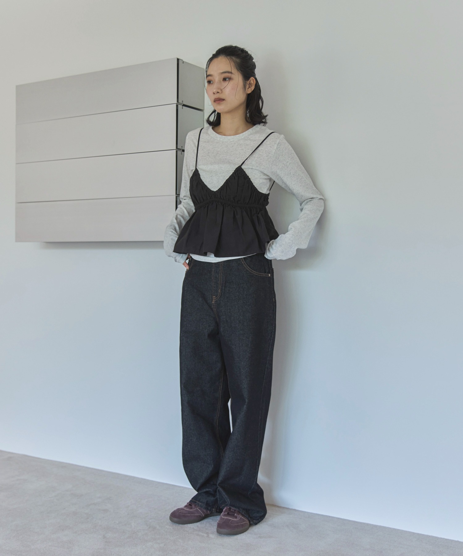 ギャザーブラトップビスチェ | ファッション通販サイト NUGU