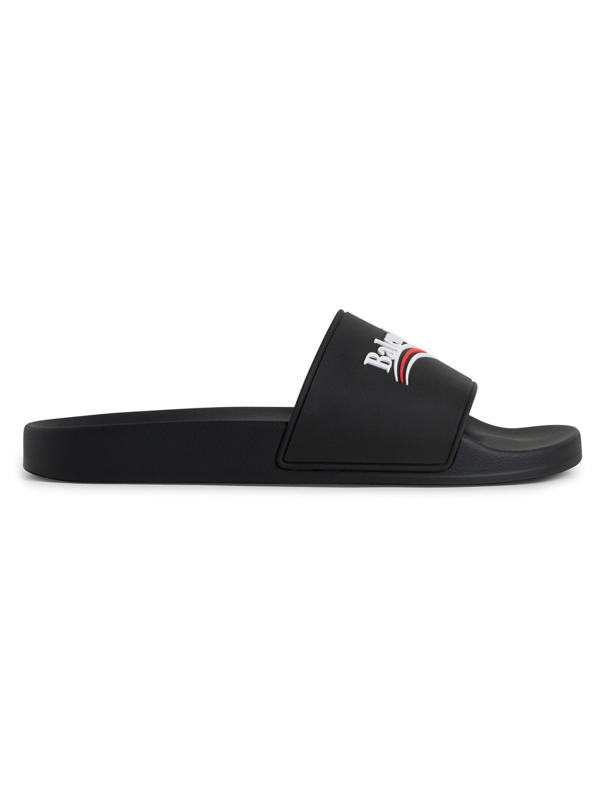 Balenciaga Furry Slide Sandals | Saks Fifth Avenue