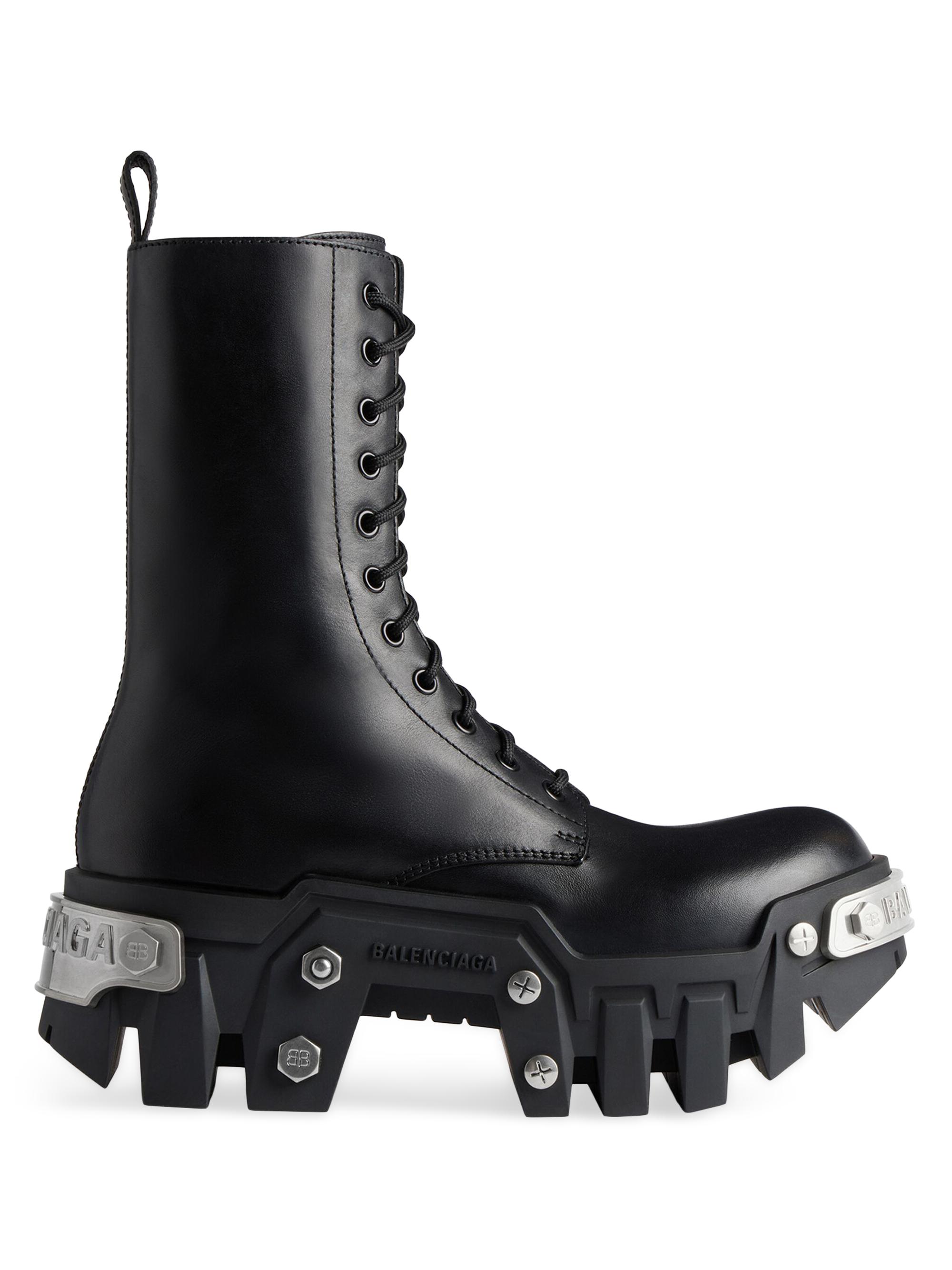 Balenciaga Bulldozer Lace-Up Boots | Saks Fifth Avenue