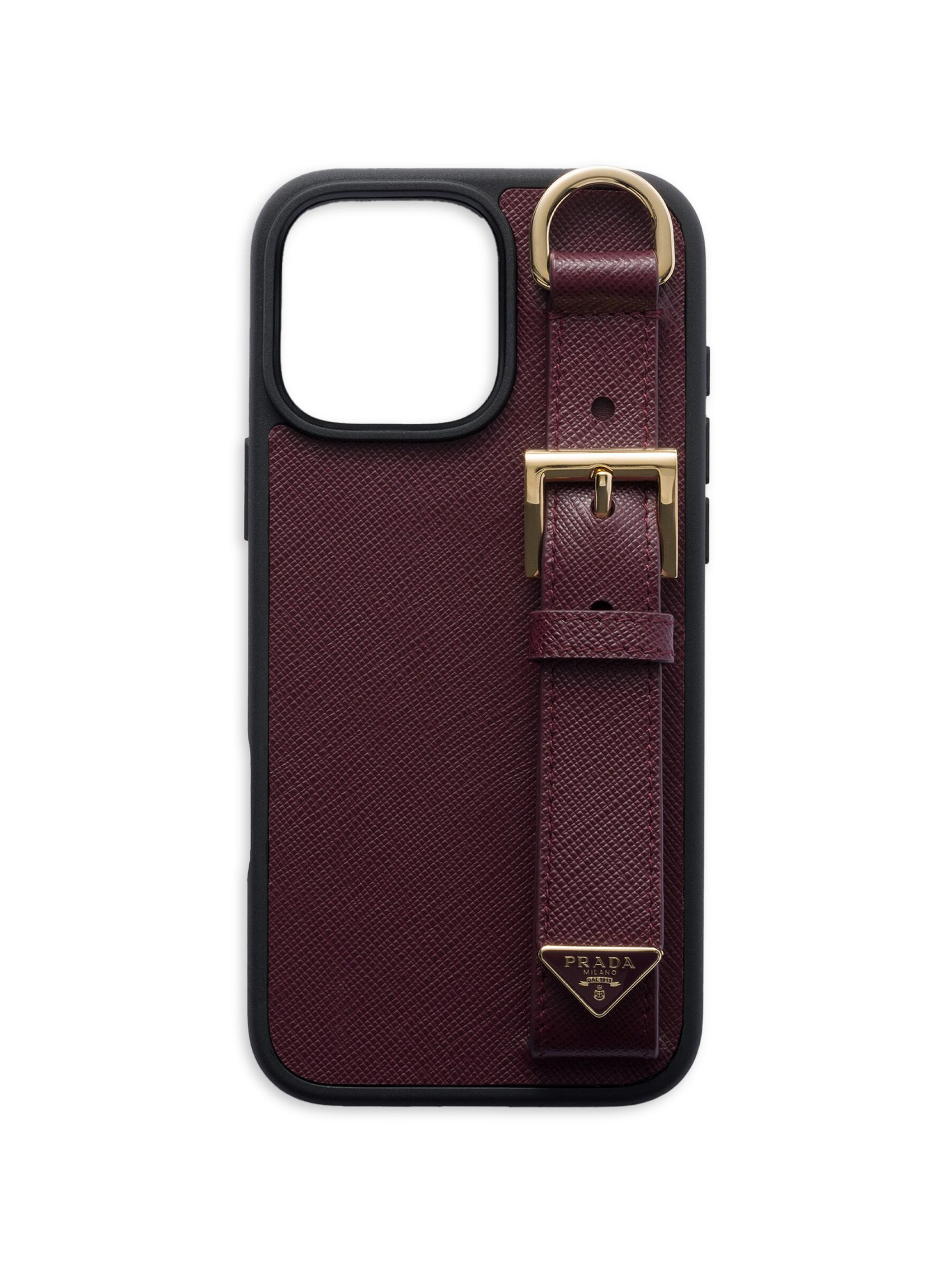 Prada Saffiano Leather Case for iPhone 17 Pro Max | Saks Fifth Avenue