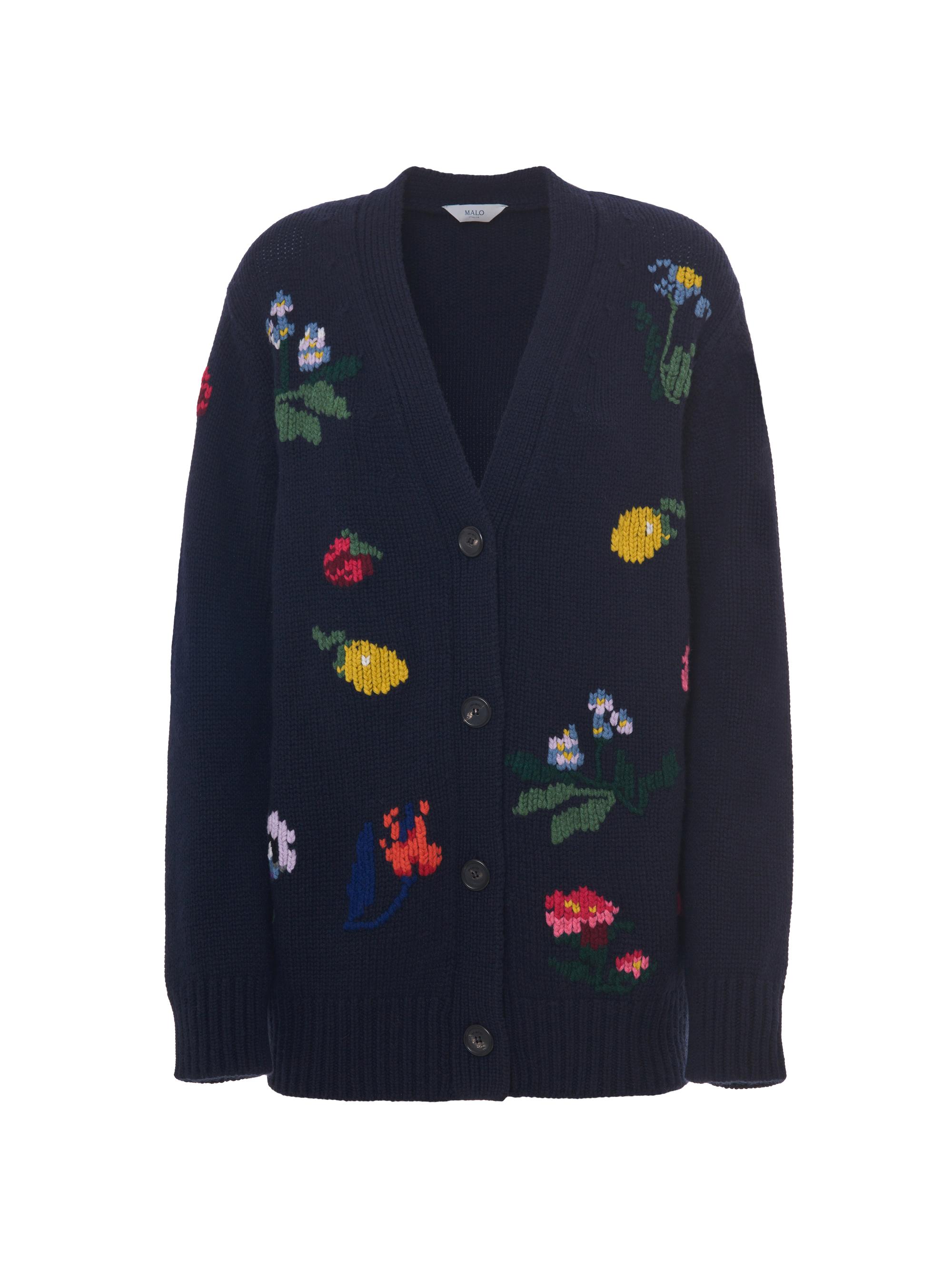 Sacai ​Floral Jacquard Knit Asymmetrical Sweater | Saks Fifth Avenue