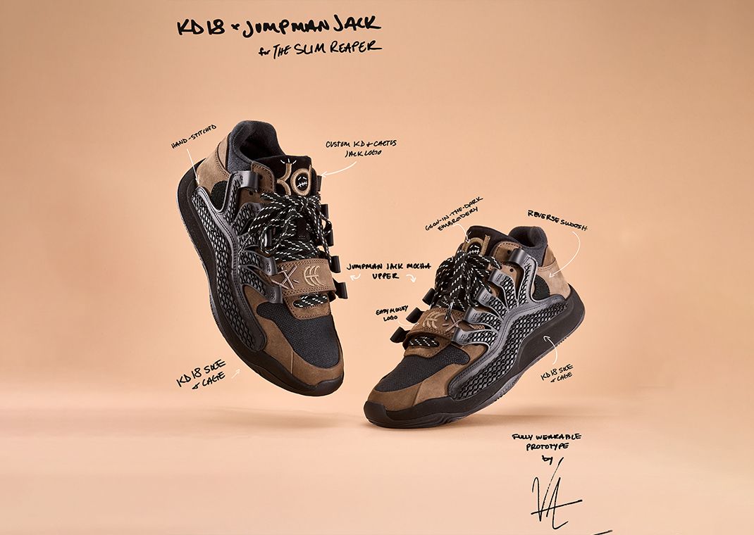 Vick Almighty & Reshoevn8r Create a Custom Nike KD 18 x Travis