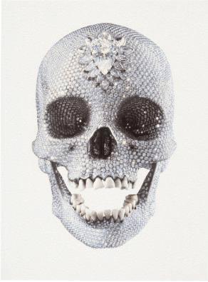 Damien Hirst For The Love Of God (white) (Signed Print) 2015