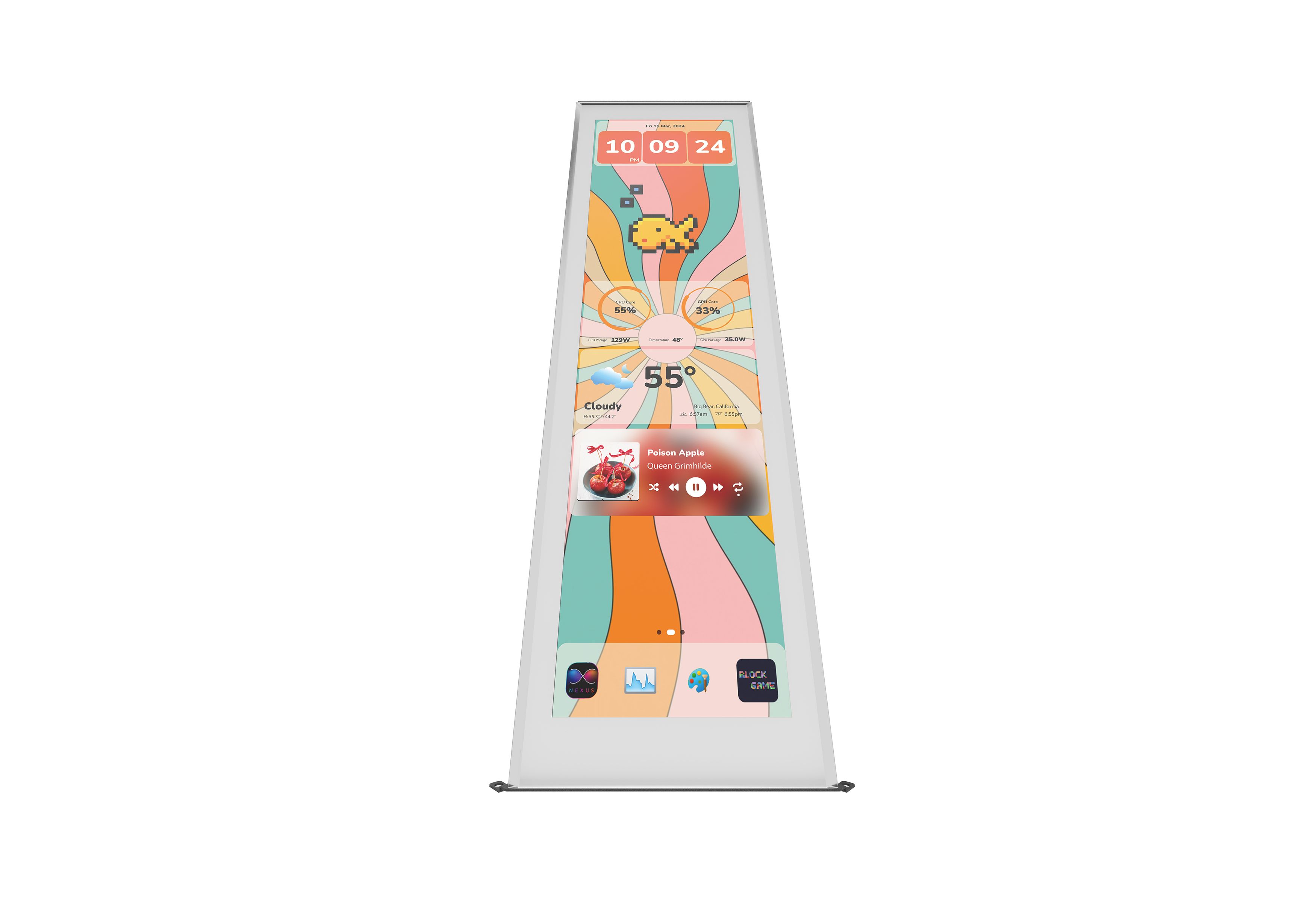Y70 touch infinite Display Upgrade - Snow White | HYTE