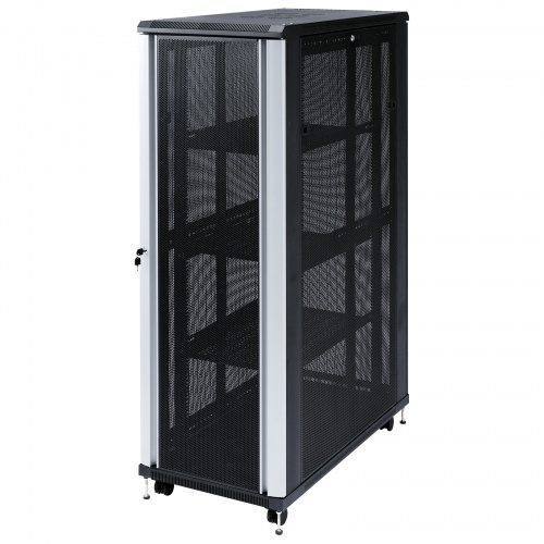 CP-SVC36UN【19インチマウントサーバーラック（36U）】1枚扉タイプ。前