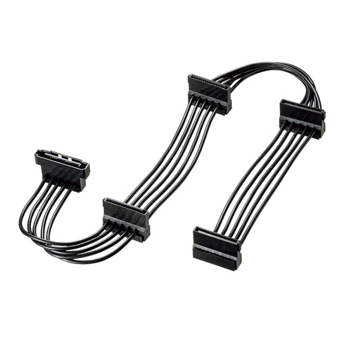 TK-PWSATA12【シリアルATA電源分岐ケーブル（4分岐・上L型・40cm