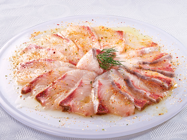 柚子風味のカルパッチョ｜レシピ｜エスビー食品株式会社