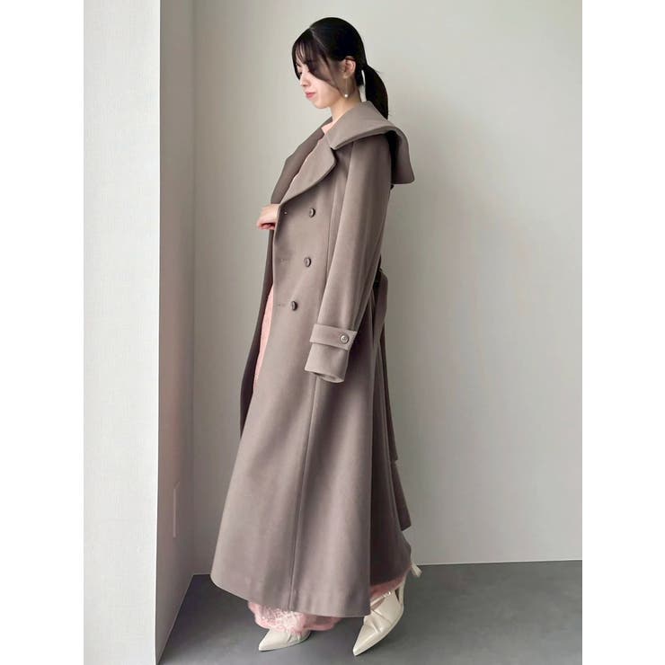 セーラービッグカラーコート[品番：MKSW0067158]｜dazzlin（ダズリン