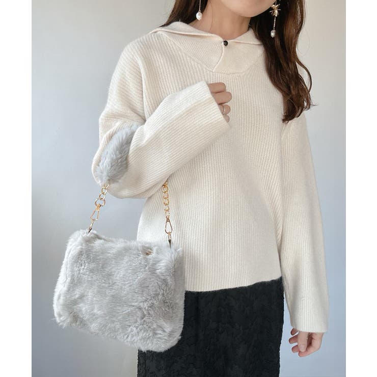 ファーバッグ チェーンショルダーバッグ[品番：II000011397