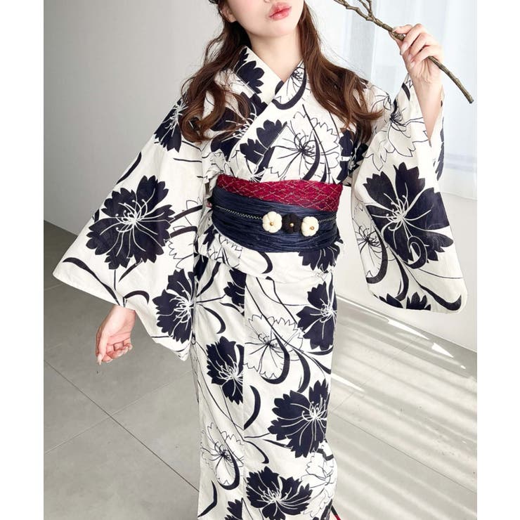 浴衣3点セット（ゆかた・帯2本）、その他3のみ2点セット[品番