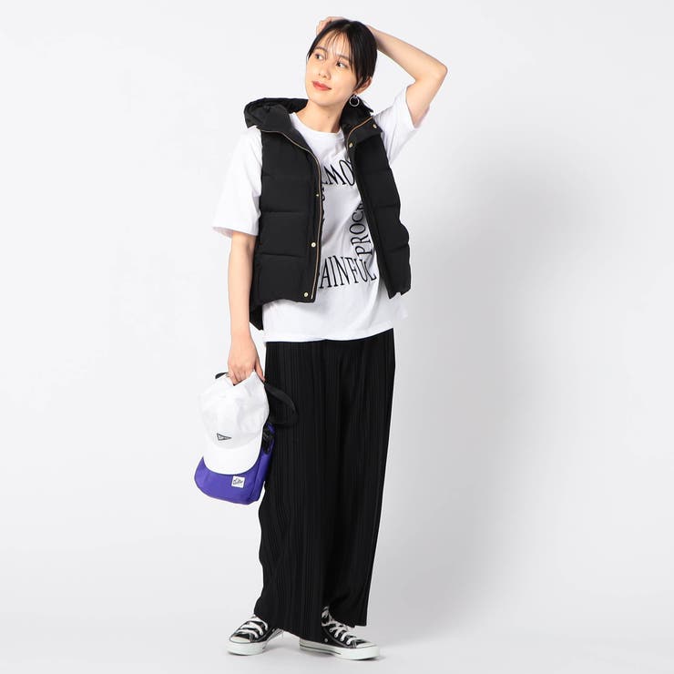 撥水フード付きダウンベスト[品番：NICW0004891]｜NICOLE（ニコル）の