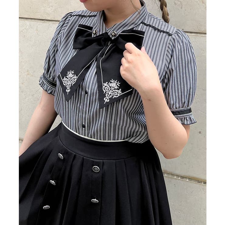 刺繍リボンセットブラウス[品番：IGAW0003850]｜axes femme