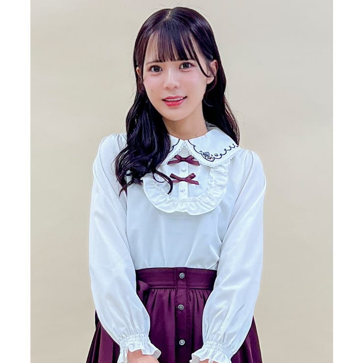 フリュイ・コンフィ刺繍ブラウス[品番：IGAW0005450]｜axes femme