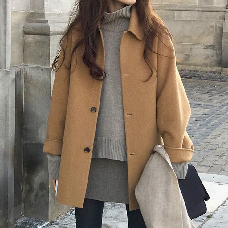 4Bハーフコート 韓国ファッション[品番：AMTW0001642]｜JUNOAH