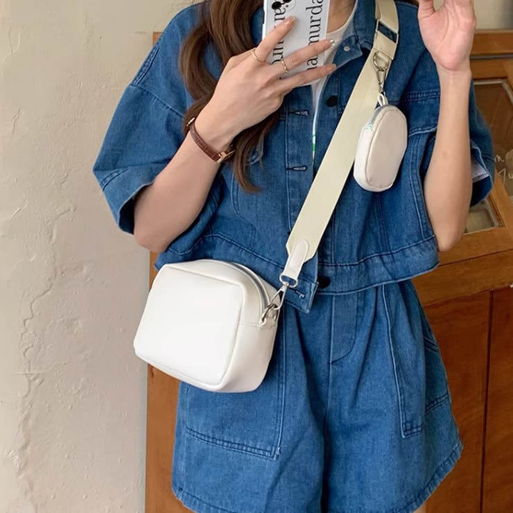 ミニケース付きショルダーバッグ レディース 10代[品番：AMSW1777984