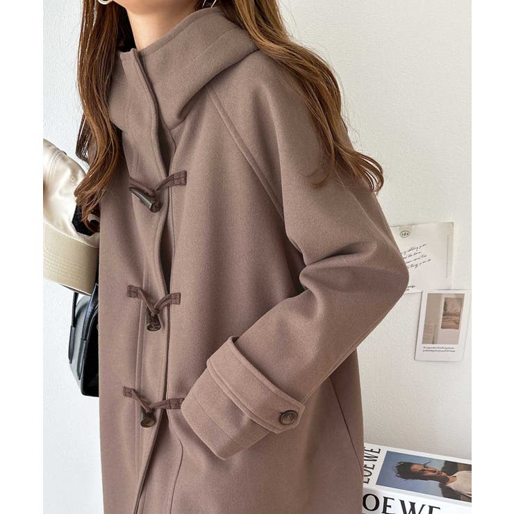 ニットモッサ ミドル丈 ダッフルコート[品番：AZ000004488]｜andme