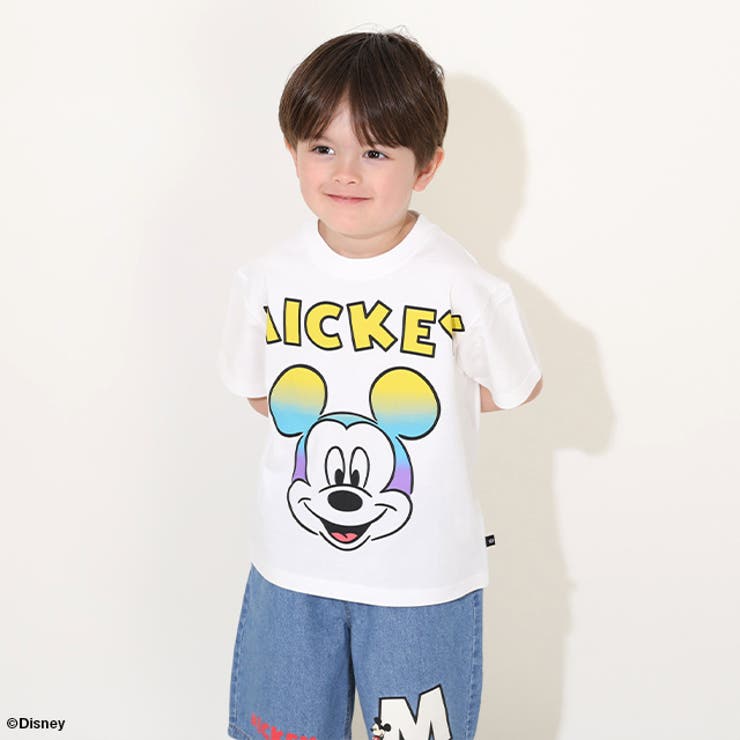 親子お揃い ディズニー グラデーションキャラクターTシャツ 0577K[品番
