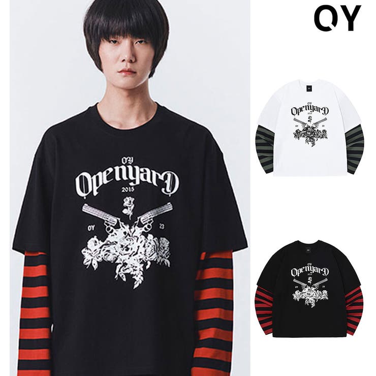OY レイヤードボーダー ロンT[品番：PBIW0001894]｜DAESE TOKYO