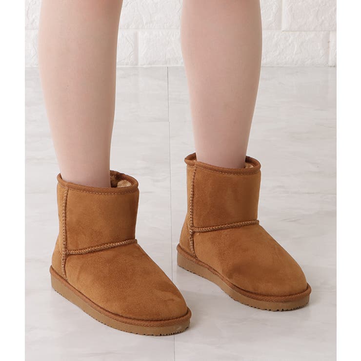 ムートンブーツ ショートブーツ スエード[品番：LCLW0003747]｜レース