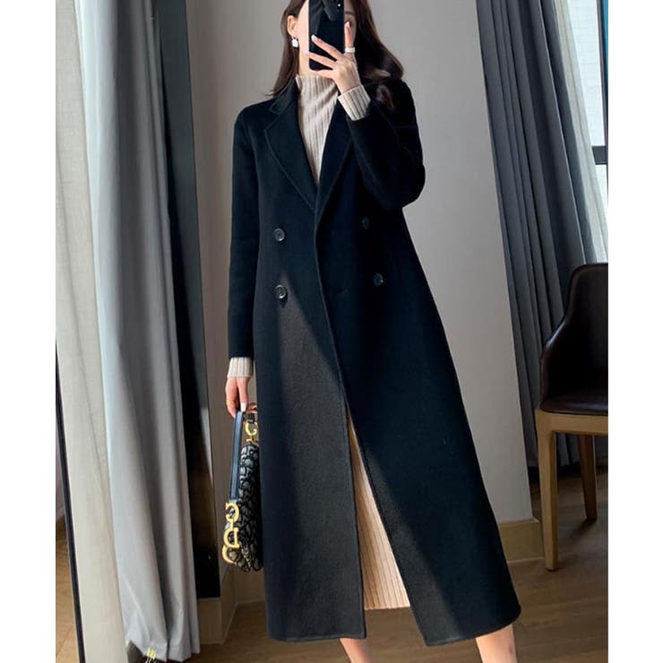 ロングコート アウター ロング丈[品番：KH000014985]｜VIVID LADY