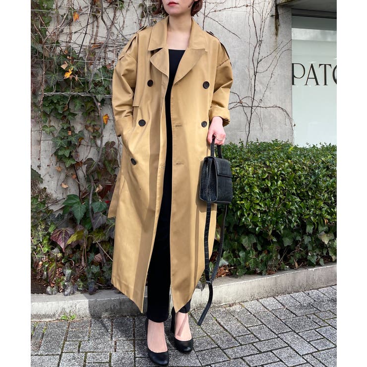 SETUP7】ブリティッシュクロス ダブルブレストオーバーサイズトレンチ