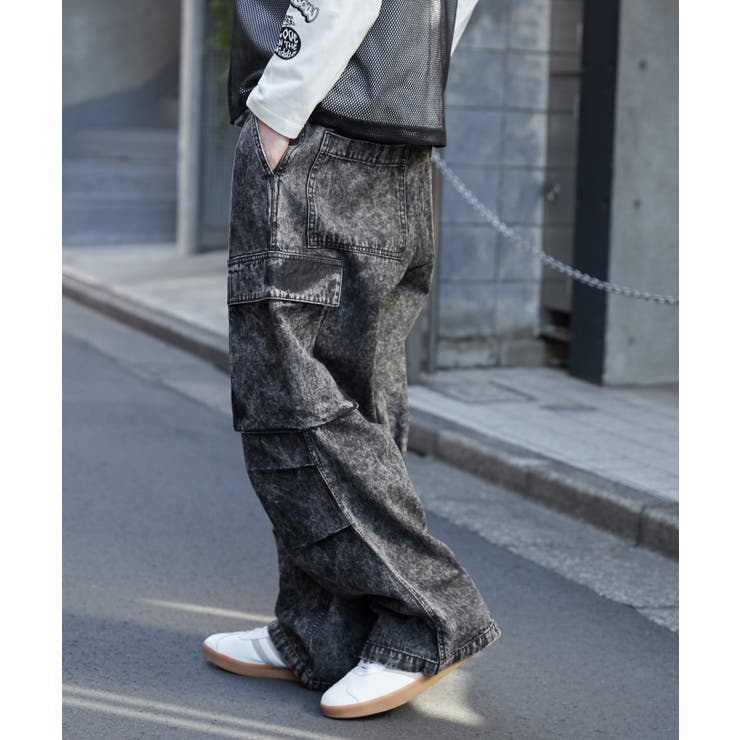 デニムイージーカーゴパンツ[品番：WG010093385]｜WEGO【MEN