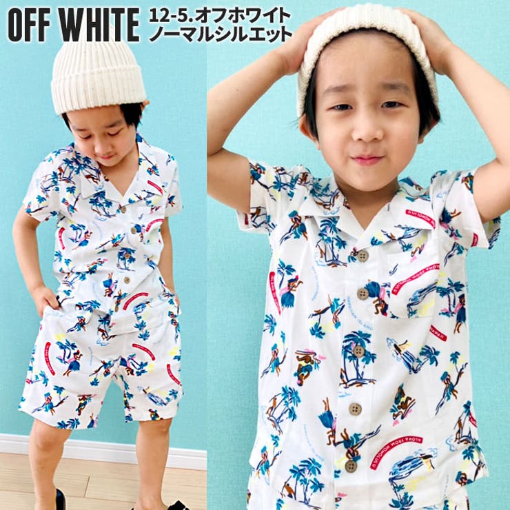 キッズ アロハシャツ セットアップ[品番：ZONK0005173]｜ZI-ON