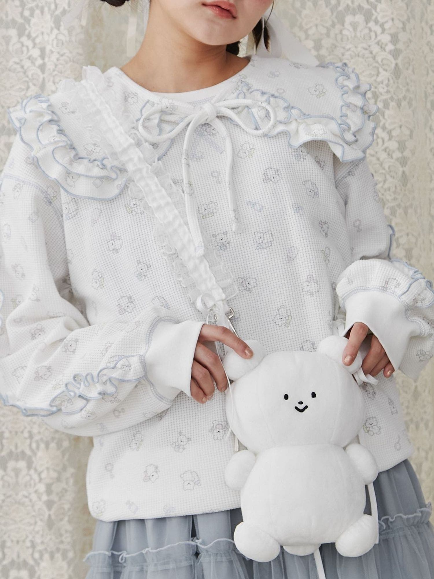 peichan.コラボ】くまちゃんフリルポシェット[品番：MKSW0061029