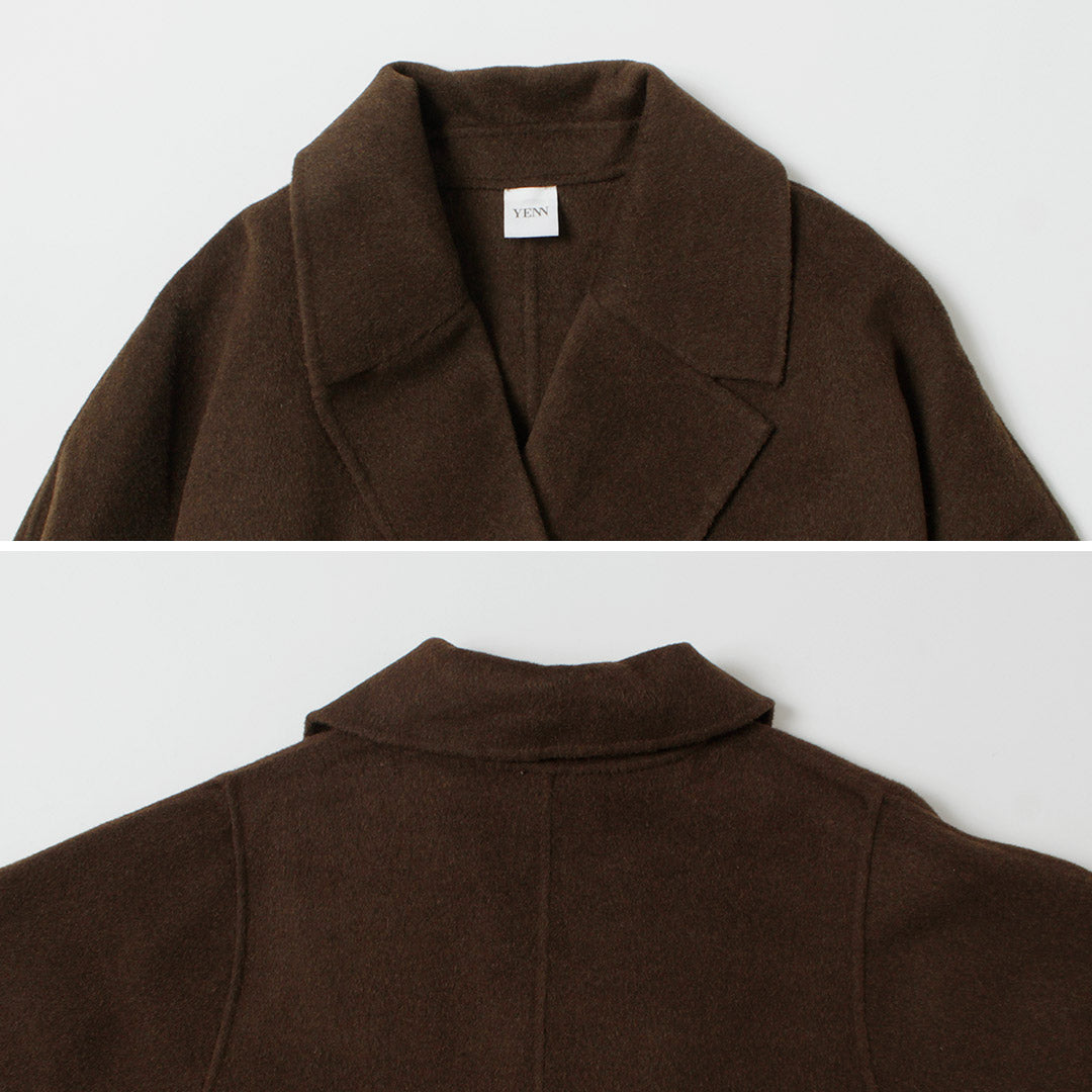 YENN（イェン） ダブル フェイス ピーコート / Pコート リバーコート