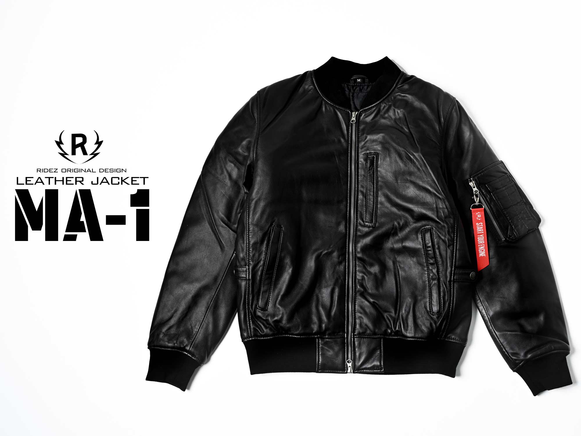 RIDEZが手掛けるシープレザーMA-1ジャケット。原点であるMA-1をRIDEZが