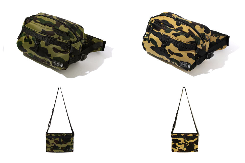 PORTER×APE Wネームコラボ 迷彩柄ナイロン製ノートPCケース PORTER×APE