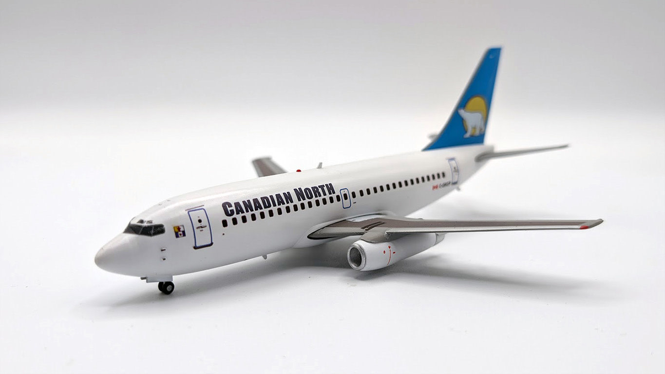 B737-200 Canadian North C-GKCP 1:200 3D Printed Resin - avworld.ca