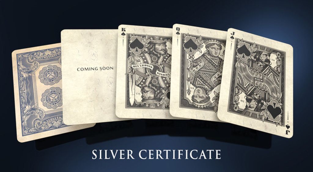 Bicycle Silver Certificate Limited Edition Numbered Playing Cards