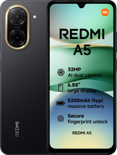 Xiaomi Redmi A5 3GB RAM 64GB ROM Black | XIREDA5-64-BLK
