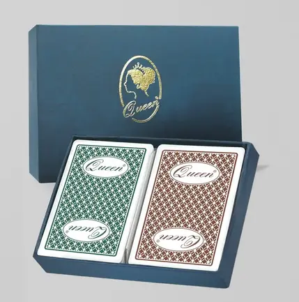 カジノレベル プラスチックポーカーカード ブリッジサイズ - 標準