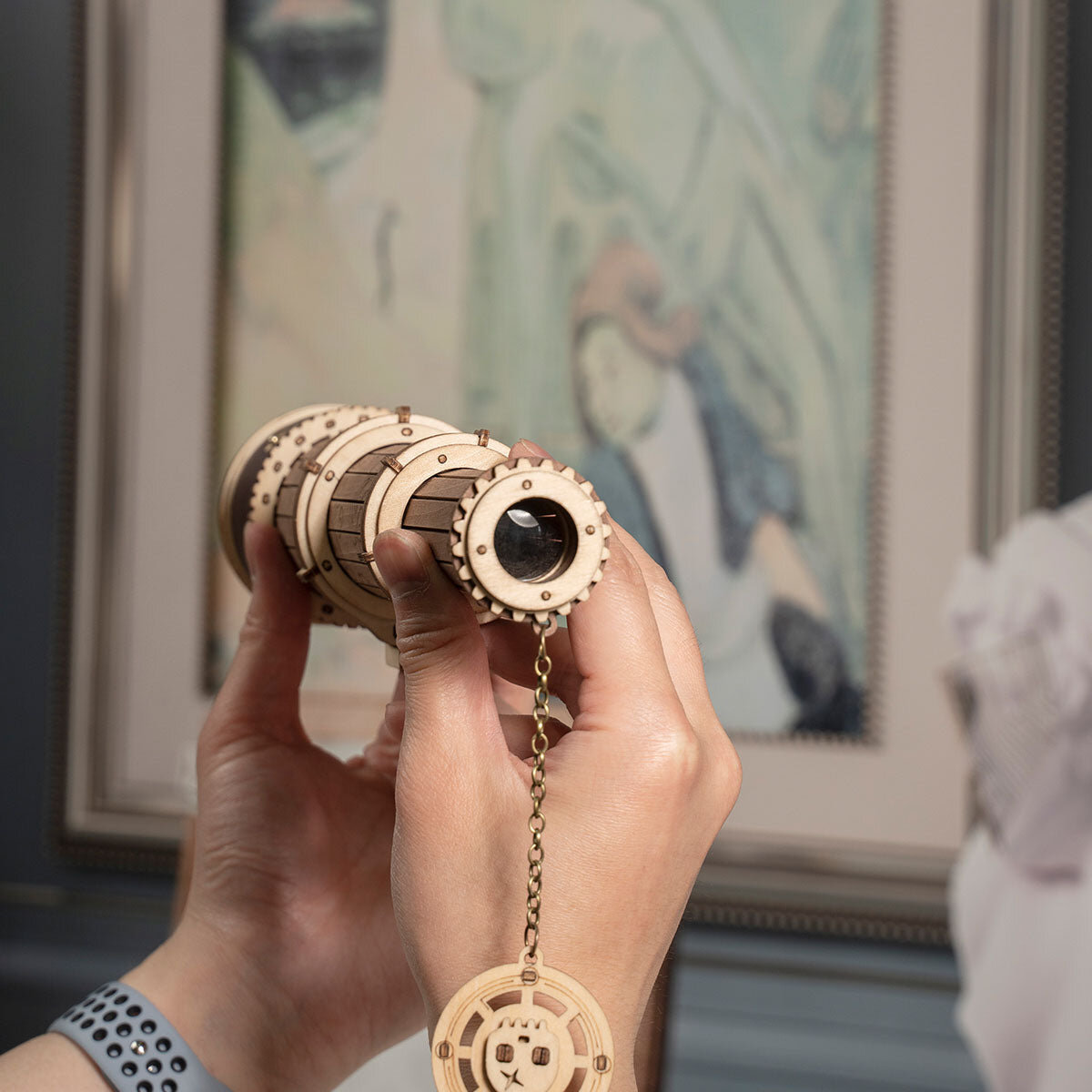 Wooden 3D puzzle - Monocular telescope ROKR ST004