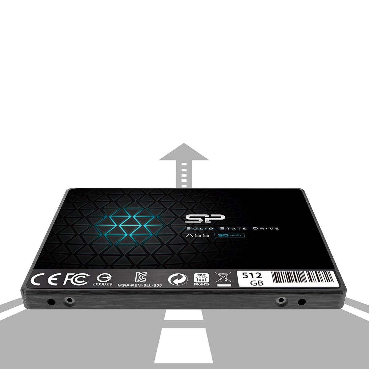 SILICON POWER SSD - Ace A55 - 512GB 2.5in - M.2 - SataIII - 3D