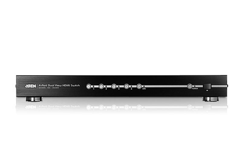 ATEN Dual View Hdmi Switch - 4-port - VS482 - Redcorp.com/en