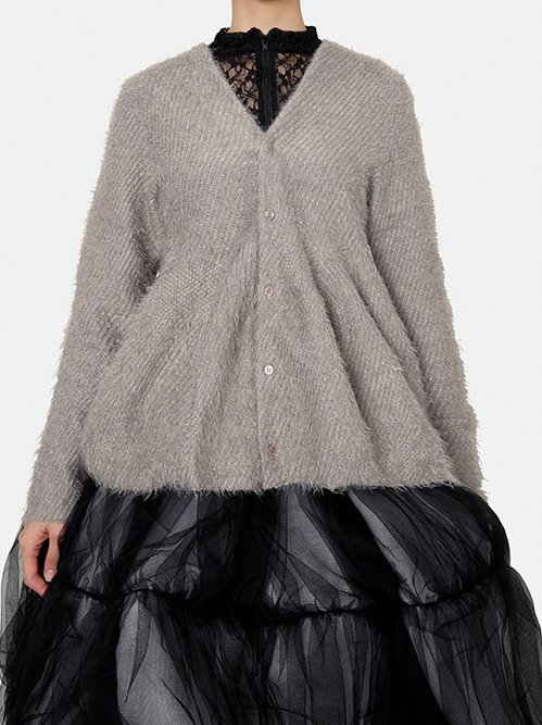 チカ キサダ - Chika Kisada | Peplum Cardigan-Gray-1の通販 | RESTIR