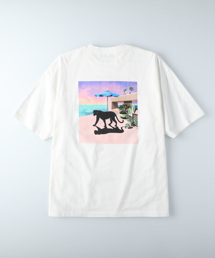 佐藤薫」イラストプリントTシャツ(M ホワイト): トップス｜Right-on