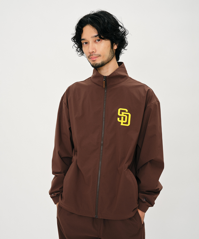 ナイロンブルゾン/セットアップ対応(M ブラウン): ジャケット/アウター