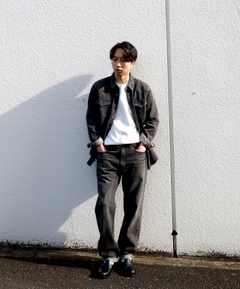 JACKSON WORKER」デニムシャツ(L ブラック): トップス｜Right-on公式