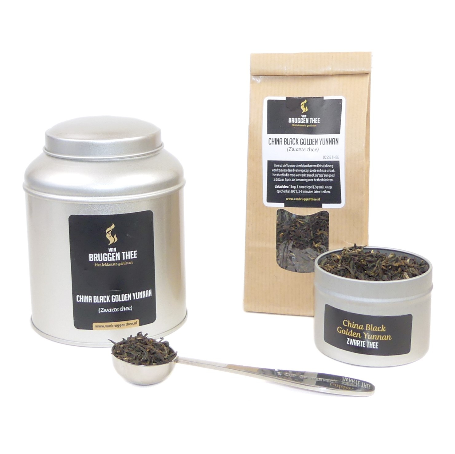 China Black Golden Yunnan | Losse Zwarte Thee | vanbruggenthee.nl