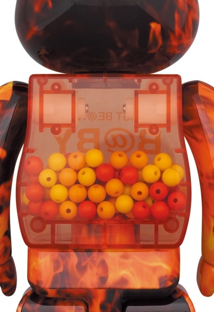 400% & 100% Bearbrick set - My First Bearbrick Baby (Flame