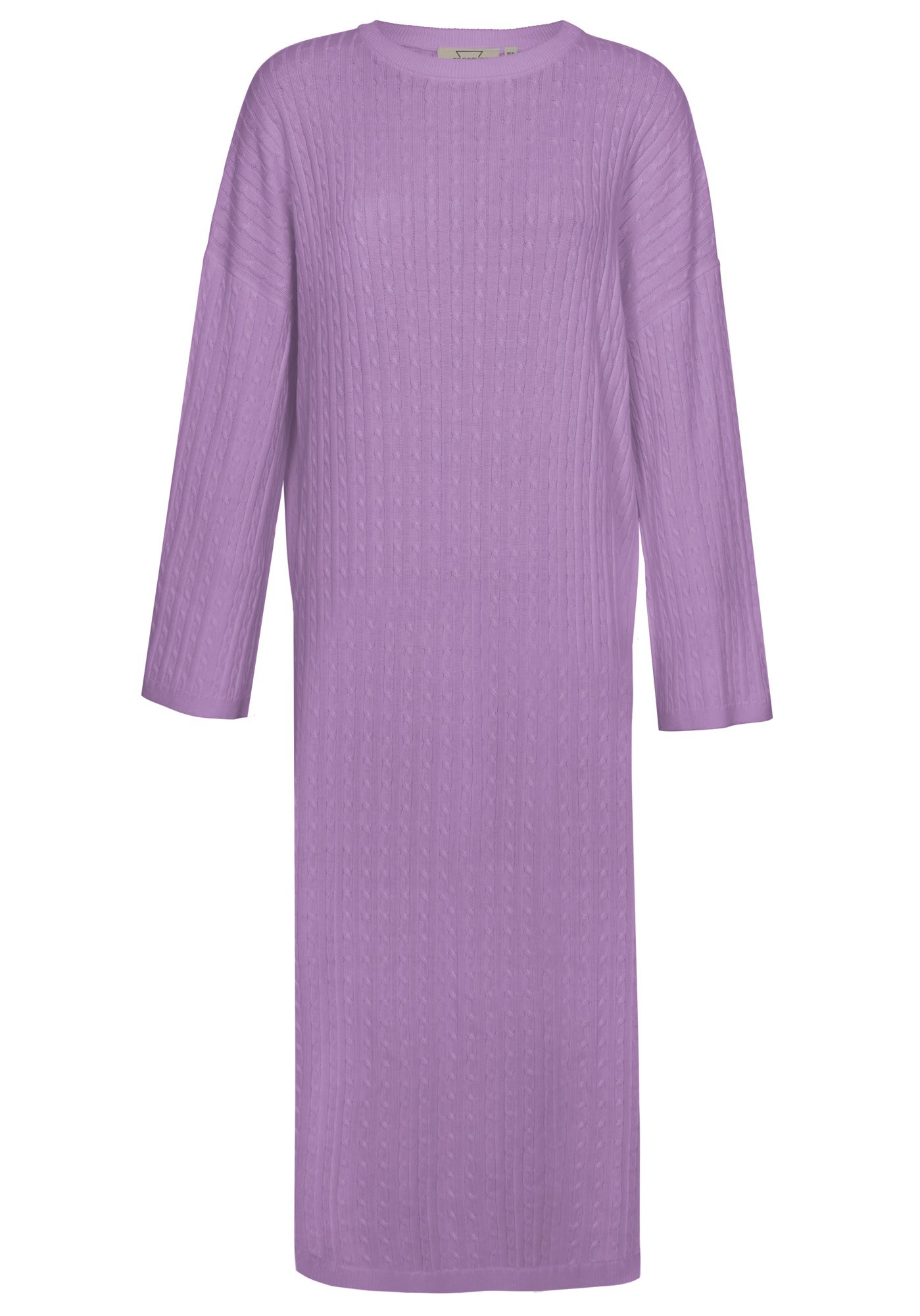 Les Soeurs Cable Knitted Dress Ciara Lilac | Les Soeurs